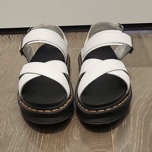 Dr. Martens Womens Voss II White Platform Sandals Size 11